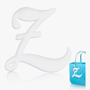 White Letter 'Z' Bog Bag Charm